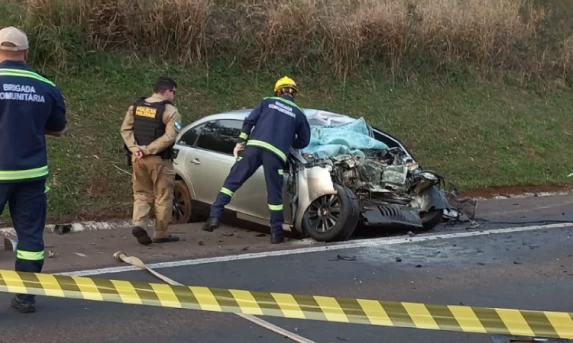 Acidente no km 519 da Br 277 provoca a morte de dois Guaraniaçuenses.