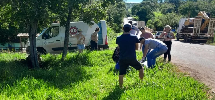 BOA VISTA DA APARECIDA: Idoso morre atropelado por caminhão.