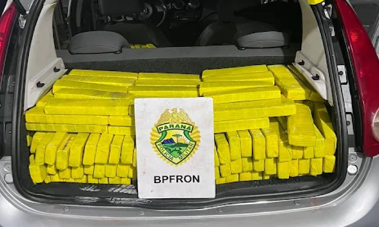 BPFRON apreende mais de 500 kg de maconha em São Miguel do Iguaçu.