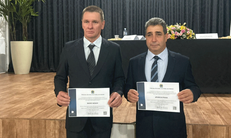 CAMPO BONITO: Mário Weber e Aparicio Piana São Diplomados para Mandato 2025-2028