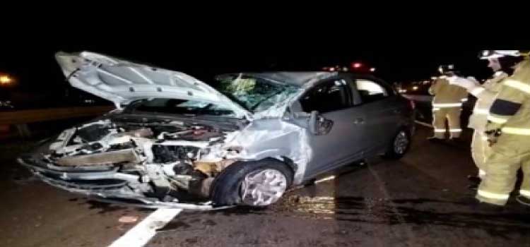 CASCAVEL: Carro capota na PRc-467 e Siate é acionado.