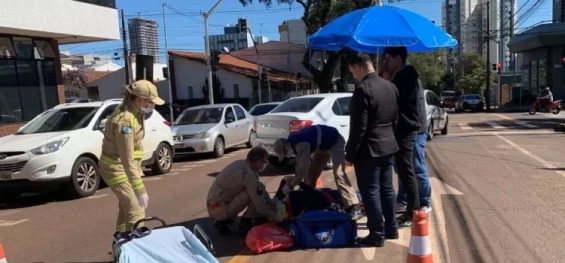 CASCAVEL: Estudante é atropelada por carro ao sair de colégio.