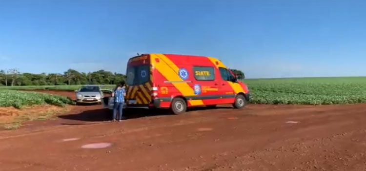 CASCAVEL: Homem fica em estado grave ao ser esfaqueado na PR 180, área rural.