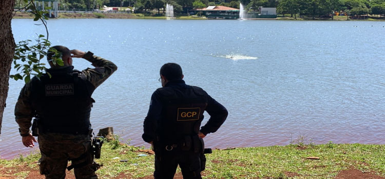 CASCAVEL: Homem pula no Lago Municipal, se afoga e bombeiros realizam buscas.