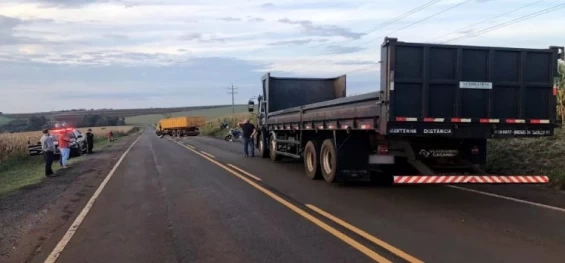 CATANDUVAS: Duas pessoas ficam feridas em acidentes entre quatro veículos na PR 471.