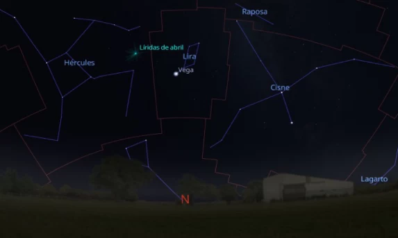 Chuva de meteoros Líridas poderá ser vista na madrugada de 22 de abril no Paraná