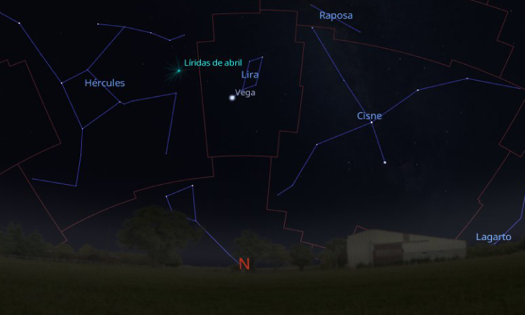 Chuva de meteoros Líridas poderá ser vista na madrugada de 22 de abril no Paraná
