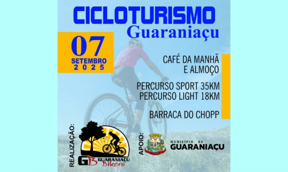 Cicloturismo Guaraniaçu 2025: pedalando pela natureza e cultura local