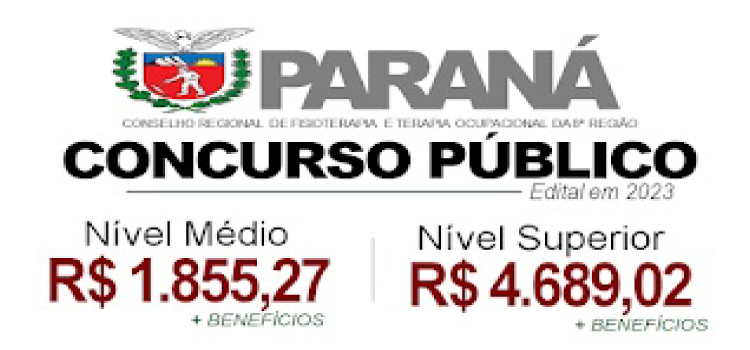 CONCURSO PÚBLICO PARANÁ 2023: Vagas para Nível Médio e Superior! Iniciais R$ 4.689,02 mais benefícios.