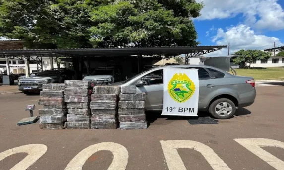 CONTRABANDO: Quase meia tonelada de maconha é apreendida pela PM em Ouro Verde.