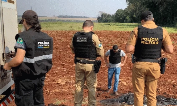 Corpo carbonizado é encontrado em Santa Terezinha de Itaipu