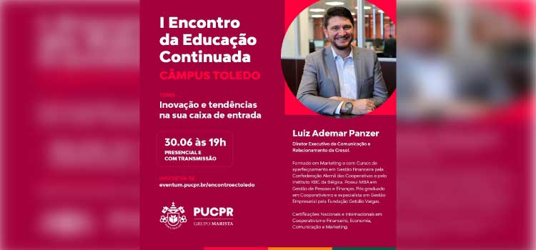 Cresol e PUC convidam 1º Encontro da Educação Continuada.