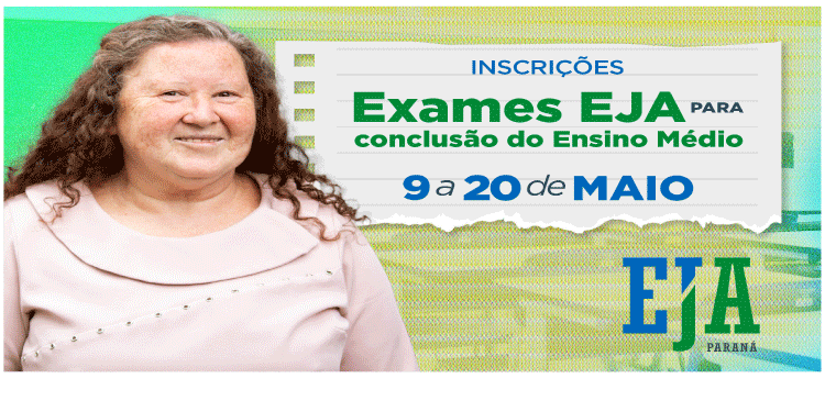 EDUCAÇÃO: Começam nesta segunda-feira as inscrições para os exames da EJA do ensino médio.