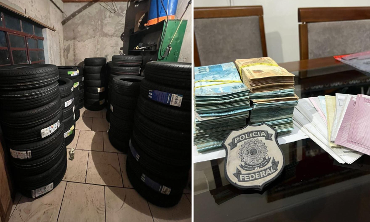 Empresário de Cascavel é preso em operação da Polícia Federal contra esquema de contrabando de pneus.