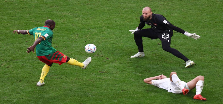 ESPORTES: Camarões e Sérvia empatam em 3 a 3 em jogo eletrizante pelo Grupo G.
