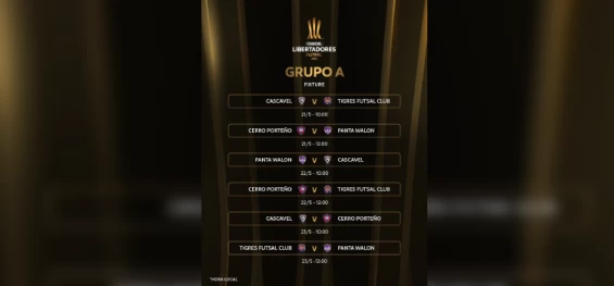 ESPORTES: Dia de estreia. Cascavel Futsal abre Libertadores contra o Tigres da Venezuela.