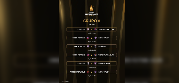 ESPORTES: Dia de estreia. Cascavel Futsal abre Libertadores contra o Tigres da Venezuela.