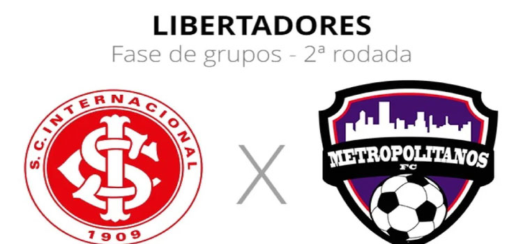 ESPORTES: Internacional recebe venezuelanos do Metropolitanos pela Libertadores.