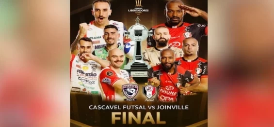 ESPORTES: Joinville e Cascavel estão na final da Libertadores de futsal.