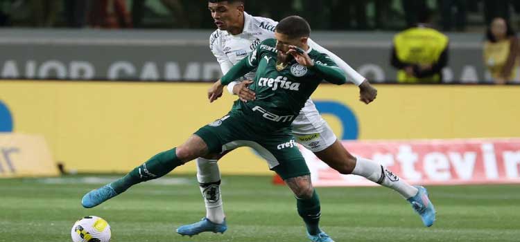 ESPORTES: Palmeiras derrota Santos e amplia vantagem na ponta do Brasileirão.