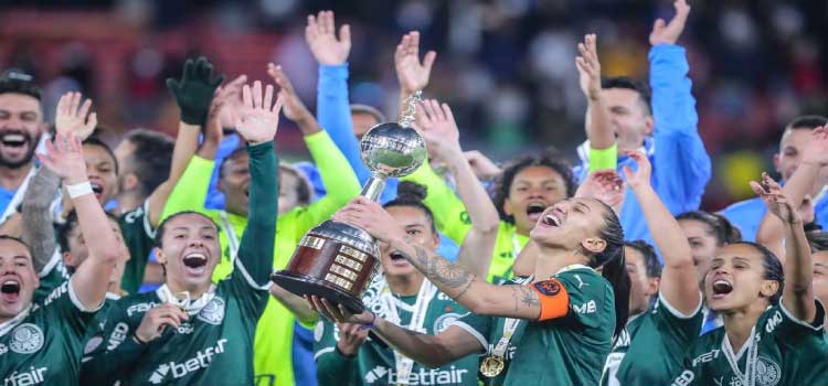 ESPORTES: Palmeiras é campeão da Libertadores da América feminina.