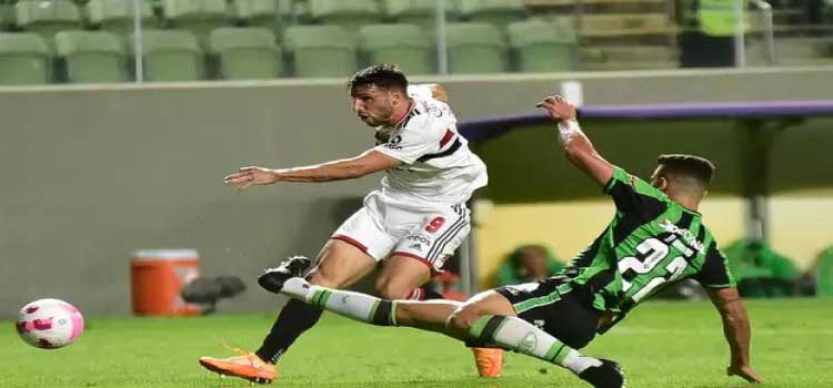 ESPORTES: São Paulo vira sobre o América-MG com gol no final e se recupera da derrota na Sul-Americana.
