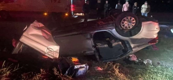 GRAVE ACIDENTE NA BR-163: Mulher perde controle do veículo e atravessa pista.
