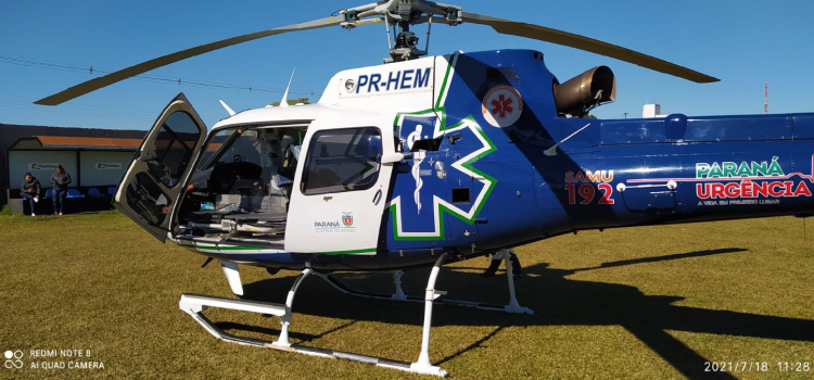GUARANIAÇU: Aeromédico do CONSAMU realiza transporte de paciente com AVC para atendimento em Cascavel.
