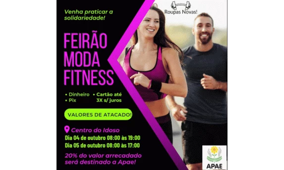 GUARANIAÇU: APAE promove Feirão de Moda Fitness