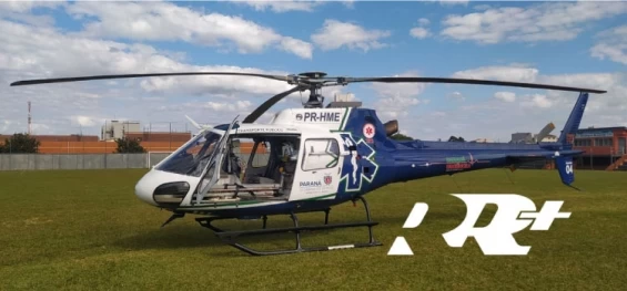 GUARANIAÇU: Após sofre infarto, paciente de 61 anos, é transferido pelo Aero médico do Consamu para atendimento em Cascavel.