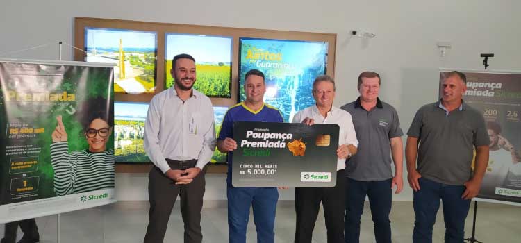 GUARANIAÇU: Associado de Guaraniaçu é o primeiro contemplado na campanha Poupança Premiada do SICREDI.