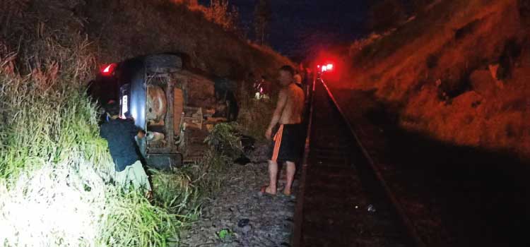 GUARANIAÇU: Capotamento é registrado na BR 277, Km 531, comunidade de Mato Queimado