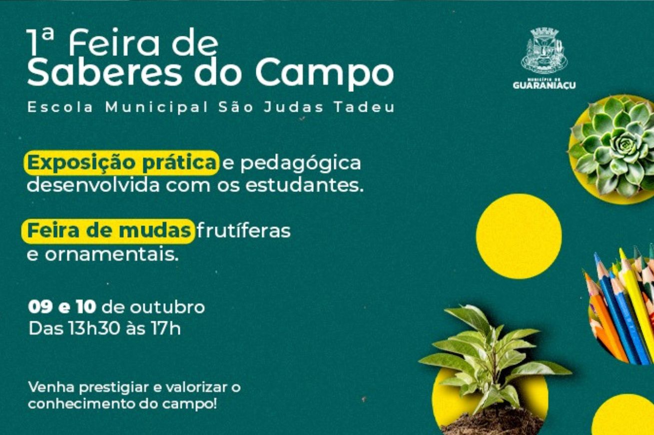 GUARANIAÇU: Comunidade de São Judas Tadeu sedia a 1ª Feira de Saberes do Campo