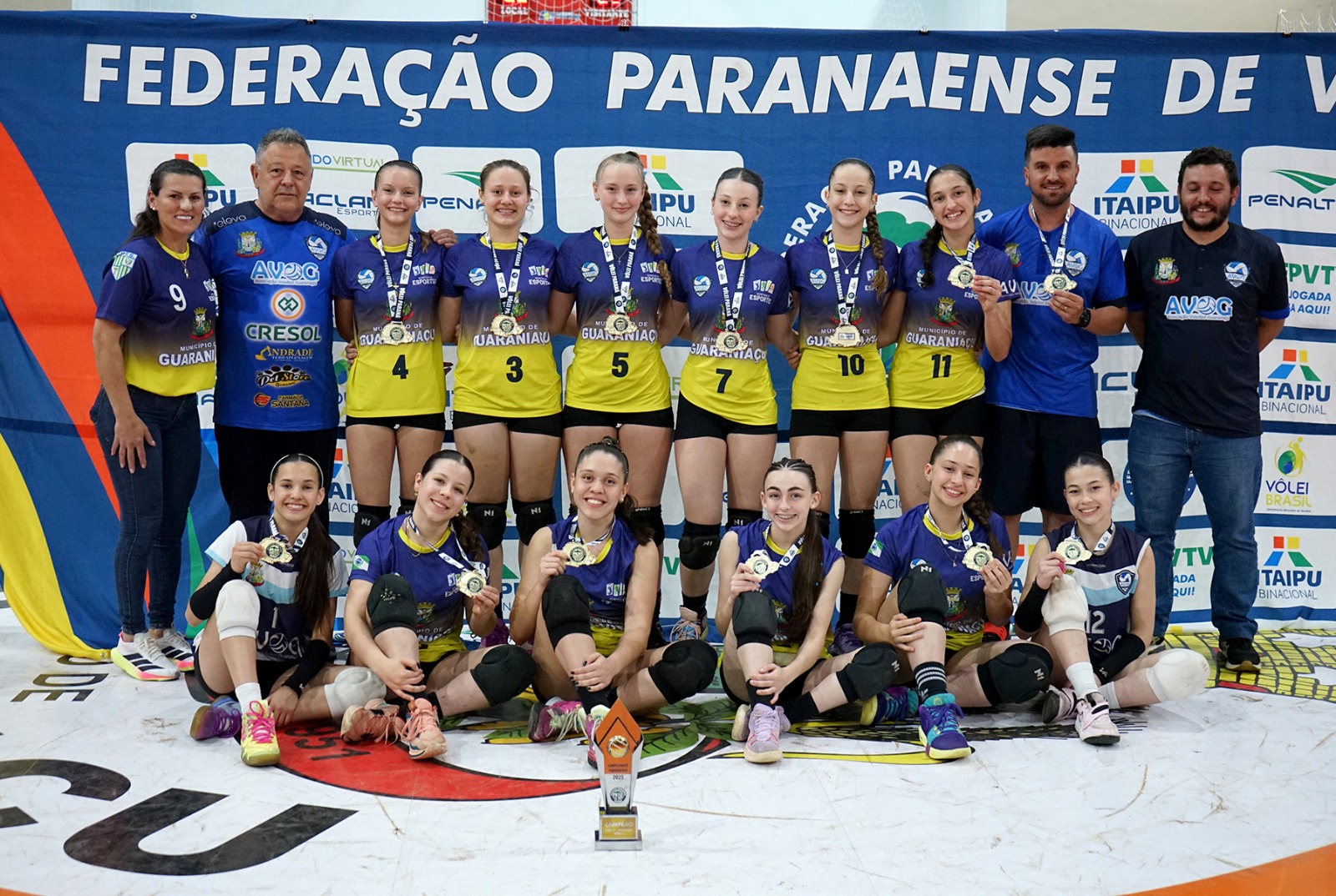 GUARANIAÇU: Guaraniaçu conquista título inédito no Campeonato Paranaense de Vôlei Sub-17 Série C – Ouro