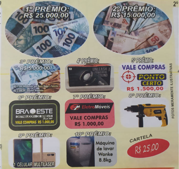 GUARANIAÇU: Hospital Santo Antônio realiza Show de Prêmios.