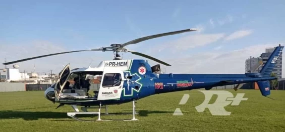 GUARANIAÇU: Idosa de 77 anos com AVC é encaminhada pelo Aero Médico para atendimento especializado em Cascavel.