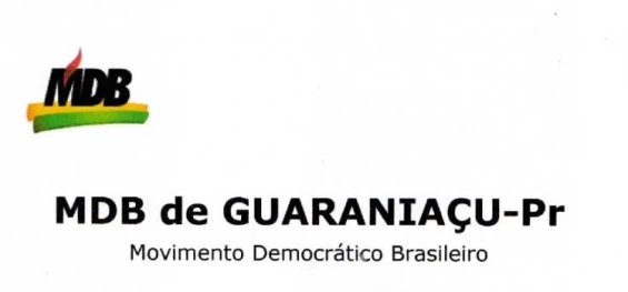 GUARANIAÇU: MDB convoca filiados para Eleição de sua nova executiva municipal.