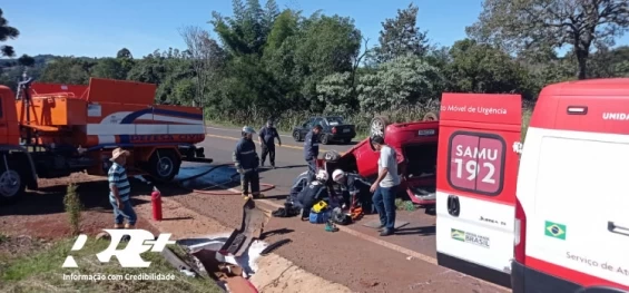 GUARANIAÇU: Mulher sofre ferimentos em capotamento registrado no KM 512 da rodovia BR 277.