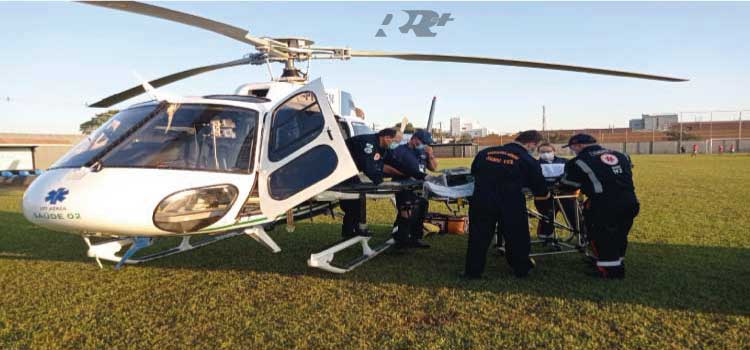 GUARANIAÇU: Paciente com Parada Cardiorrespiratória é transferido para atendimento médico em Cascavel pelo Aeromédico do CONSAMU.