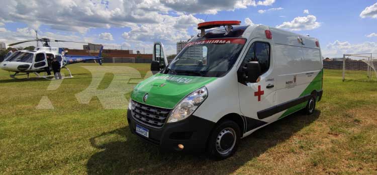GUARANIAÇU: Paciente com quadro de Cardiopatia é transferido para atendimento em Cascavel pelo Aeromédico do CONSAMU.