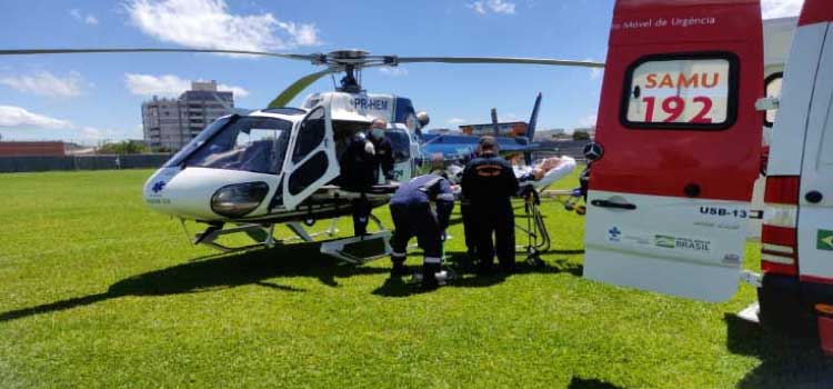 GUARANIAÇU: Paciente de 61 anos com AVC é transferido pelo serviço Aeromédico do CONSAMU