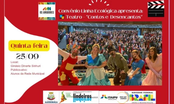 Guaraniaçu recebe espetáculo teatral do projeto “Correnteza Cultural”