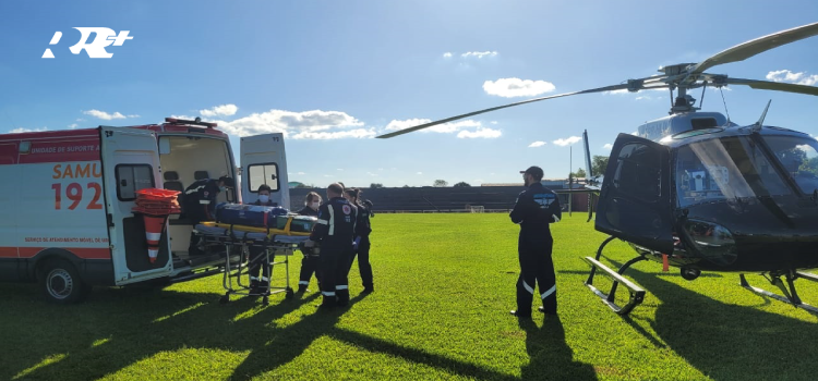 GUARANIAÇU: Recém Nascido é transferido pelo Aeromédico para atendimento em Cascavel.
