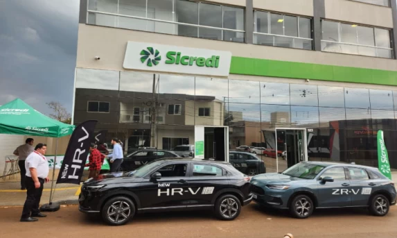 GUARANIAÇU: Sicredi em parceria com a concessionária Honda de Cascavel disponibiliza veículos para test drive.