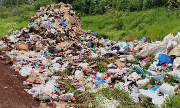 Homem é detido após ser flagrado descartando lixo em área de reserva ambiental em Ibema