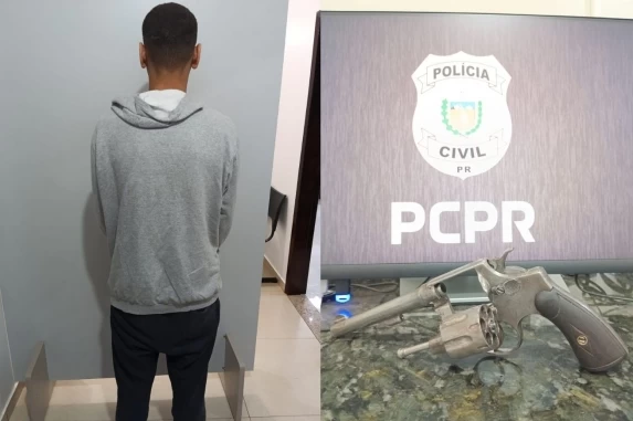Homem é preso com arma de fogo durante cumprimento de mandado em Cascavel