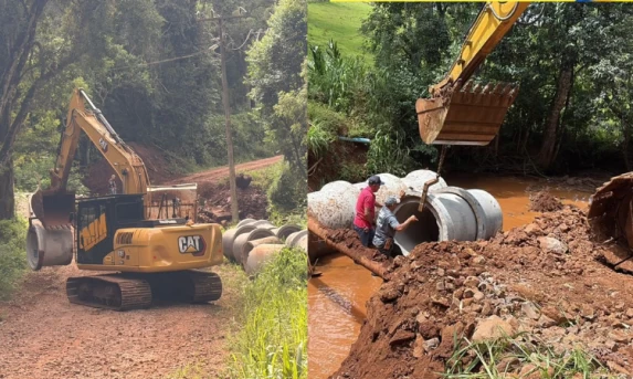 Ibema: Revitalização de bueiros melhora estradas rurais e previne erosões