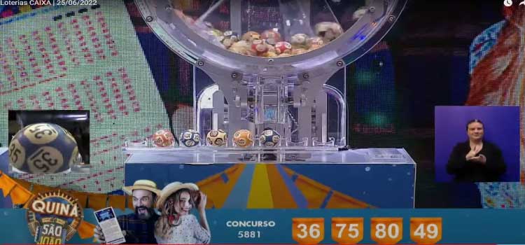 LOTERIA: Onze apostas acertam a Quina de São João e faturam prêmio de R$ 17,8 milhões cada.