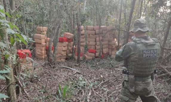 Mais de 6 toneladas de maconha são apreendidas pelo BPFron em Marechal Cândido Rondon.