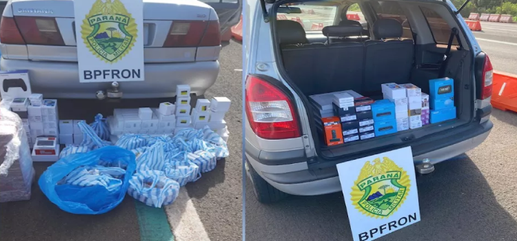 PARANÁ: Diversos aparelhos eletrônicos fruto de contrabando são apreendidos em Céu Azul.